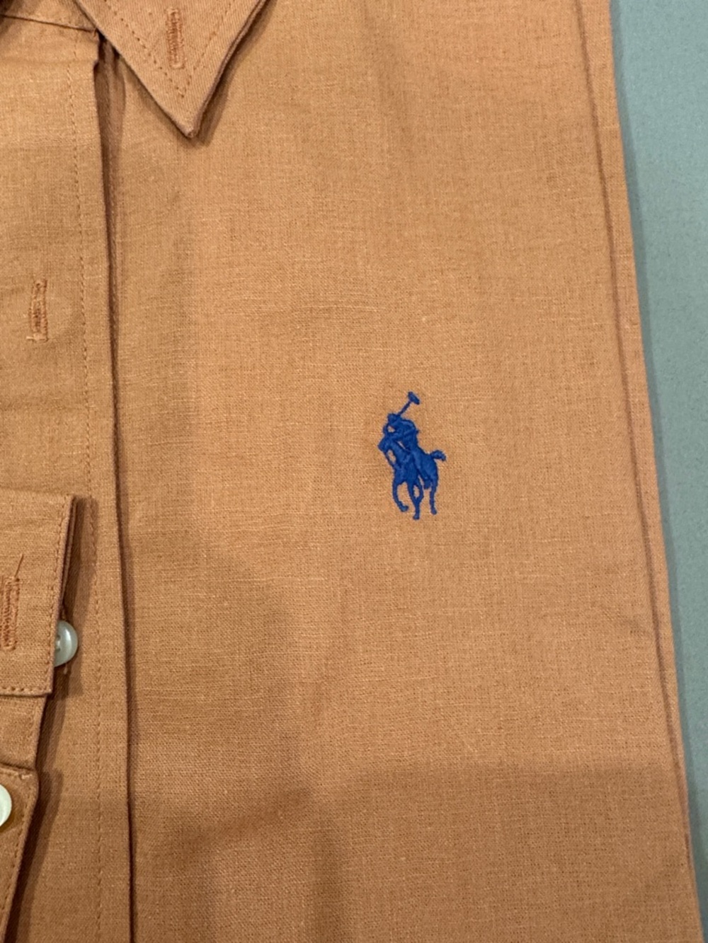 Polo by Ralph Lauren White & Rust Button-Down Dress Shirts - Pair - Picture 3 of 6